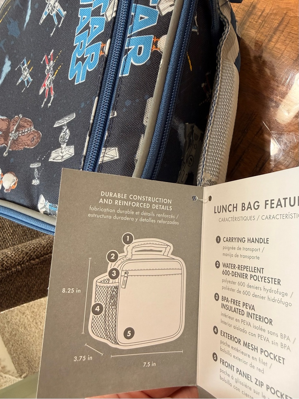 NWT Pottery Barn Kids Star Wars Classic Lunch Box - Picture 4 of 9